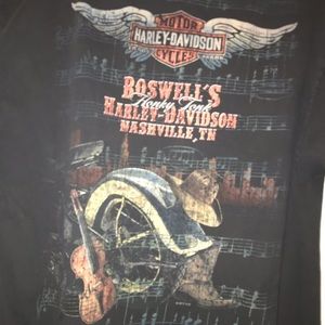 Harley Davidson Roswell honky Tonky t shirt Nashville TN